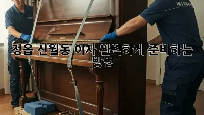 정읍 신월동 이사, 완벽하게 준비하는 방법!